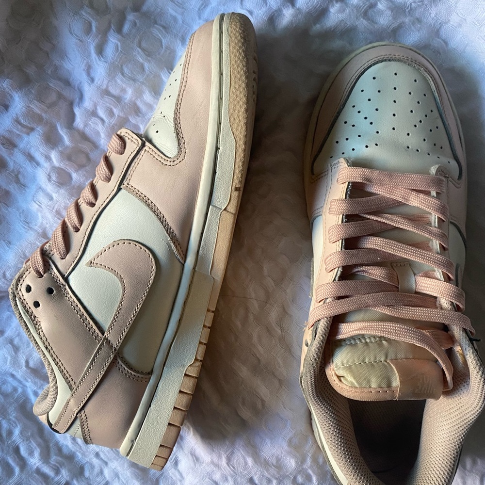 Pink Nike Dunk Lows Size 9